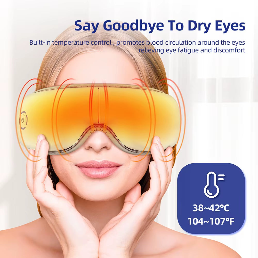 3D Vibration Eye Massager Heating Airbag Kneading Relax Massager Relieve Eye Fatigue Relaxes Eye Muscles Eye Care Tools